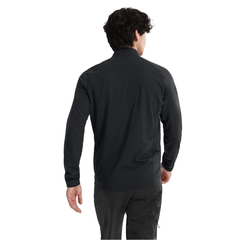 View of Arcteryx Delta 1/2 Zip in colour Black.