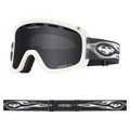 Main view of the Dragn D1 Goggles in Beyond Medals, LL Dark Smoke lens, unisex model