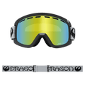 Front view of the Dragon D1 Goggle in Classic Grey colourway, unisex's model
