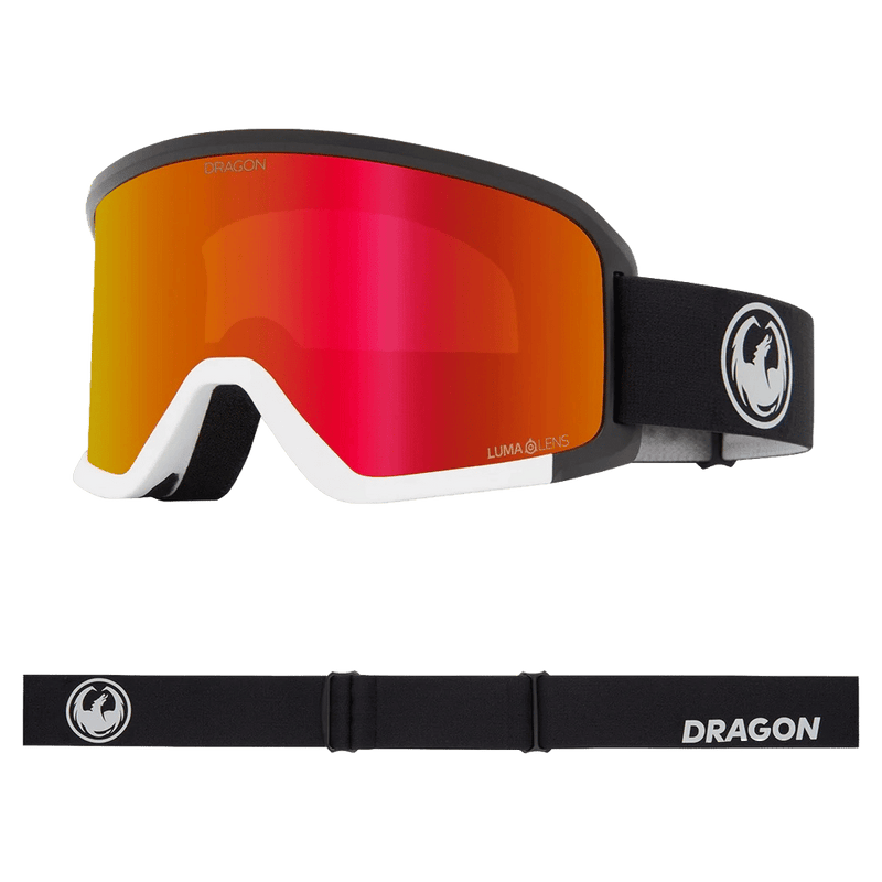 Main view of the Dragon DX3 Plus Goggles in NOUVEAU BLACK colourway, unisex's model