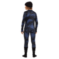 Back view of the Elude Boys 7-8 Thermal Top in VINTAGE INK colourway, kids model