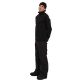 Side view of the Elude Mifrofleece Quarter Zip Jamper in True Black colourway, men model