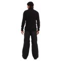 Back view of the Elude Mifrofleece Quarter Zip Jamper in True Black colourway, men model
