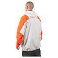 Alternative view of the Endeavor 2L Ranger Jacket in Sand and Flame colourway, unisex model