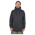 Front view of the Endeavor Ops Organic Hoodie in Black colourway, unisex model