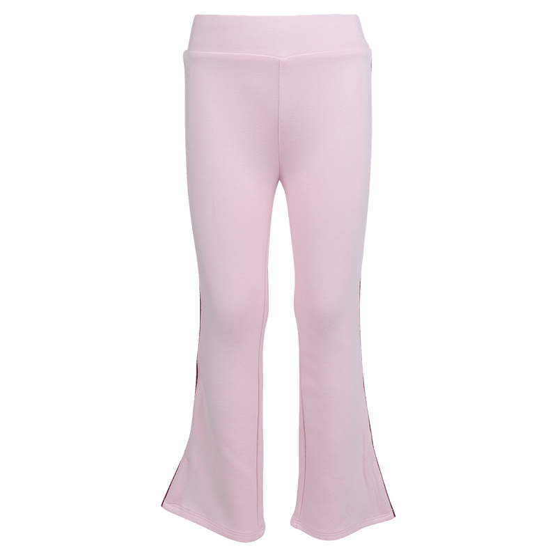 Main view of the Eve Girl Aspen Flare in Pale Pink colourway, toddler's model