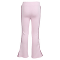 Back view of the Eve Girl Aspen Flare in Pale Pink colourway, toddler's model