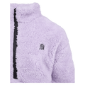 Close view of the Eve Girl Cozy Quarter Zip in Lilac colourway, girls's model
