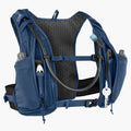 Pocjets view of the Evoc Hydro Pro 3 Hydration Bladder 1.5 in Denim colourway, unisex's model