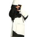 Detail image of the Fern Ins Gore Pullover Snowboard Jacket - Womens in Bone. Featuring under arm ride side vent with zip closure.