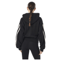 Back view of P.E Nation Flip Side Zip Thru Hoodie in colour Black