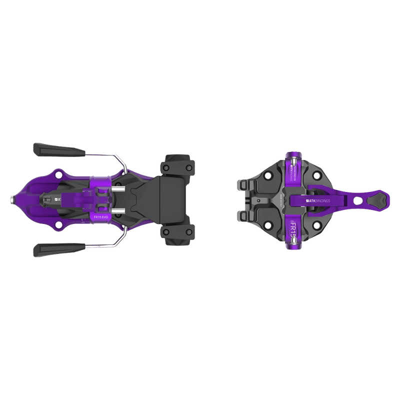 Indigo top view of ATK Freeraider 15 Evo Ski Touring Bindings