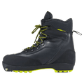 Side view of the Fischer BCX Grand Tour XP Ski Boots in Black colourway, unisex's model