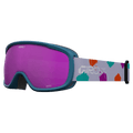 Main view of the Giro Buster Goggles in Painted Teal, Amber Pink lens, kids model