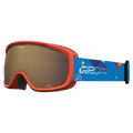 Main view of the Giro Buster Goggles in Rocket Blue, Amber Scarlett lens, kids model