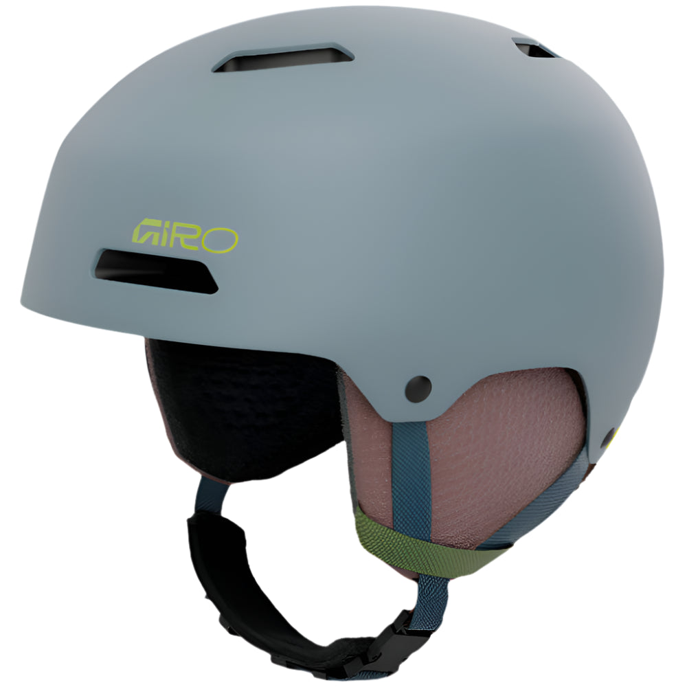 Giro Crue Jr snow Helmet for kids, in Light Blue featuring Mips and a dial-fit system