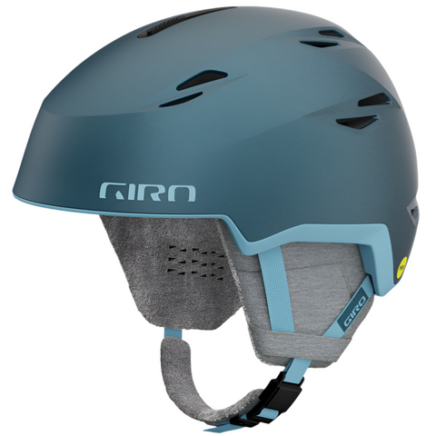 Giro Envi snow Helmet in Ano Harbour Blue featuring Spherical Mips, BOA fit system, adjustable vents and a magnetic buckle