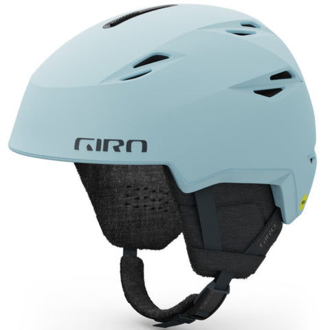 Giro Envi snow Helmet in Light Mineral featuring Spherical Mips, BOA fit system, adjustable vents and a magnetic buckle