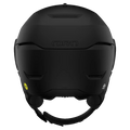 Back view of the Giro Orbit Spherical MIPS Visor Helmet in Matte Black colourway, unisex's model