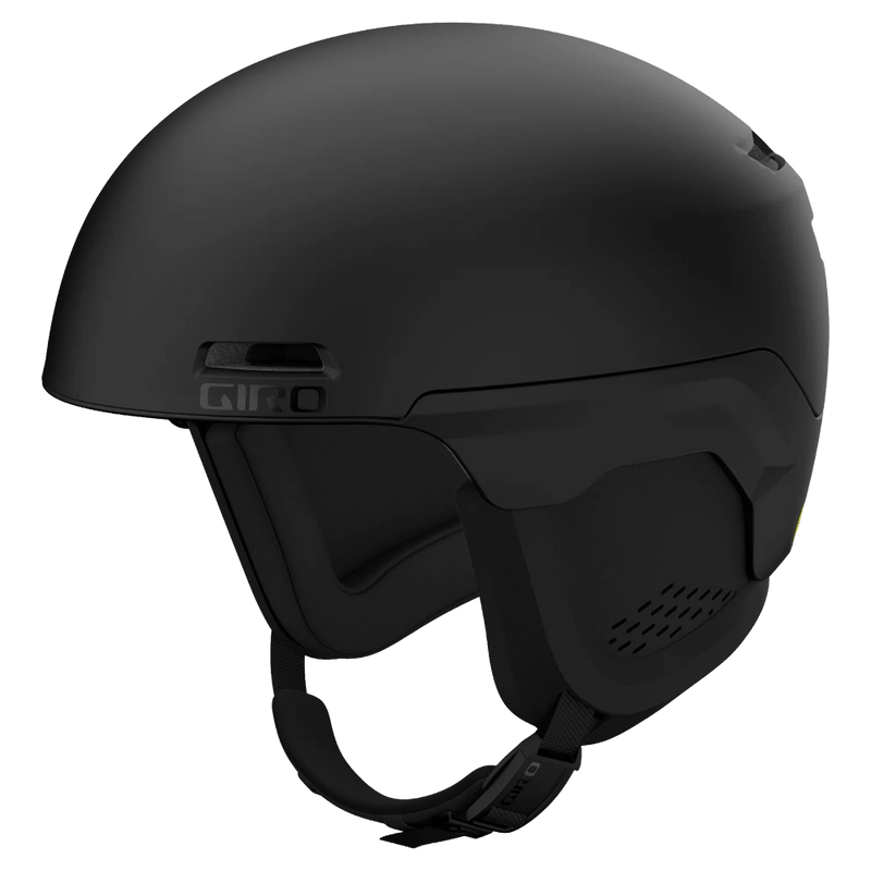 Main view of the Giro Own MIPS Helmet in Matte Black colourway, unisex's model