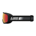 Side view of the Giro Stomp goggle in Black Rokki Ralli colourway with Amber Scarlett lens