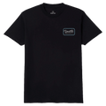 Front view of Grade Tee in colour Black/Off White/Retro Blue.