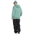 Rear on body image of the Riding Hydro Pullover - Womens in Arctic Blue.