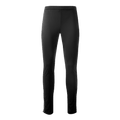 Black Halti Isku XC women's cross-country pants with a slim fit, elastic waistband, and ankle zippers.