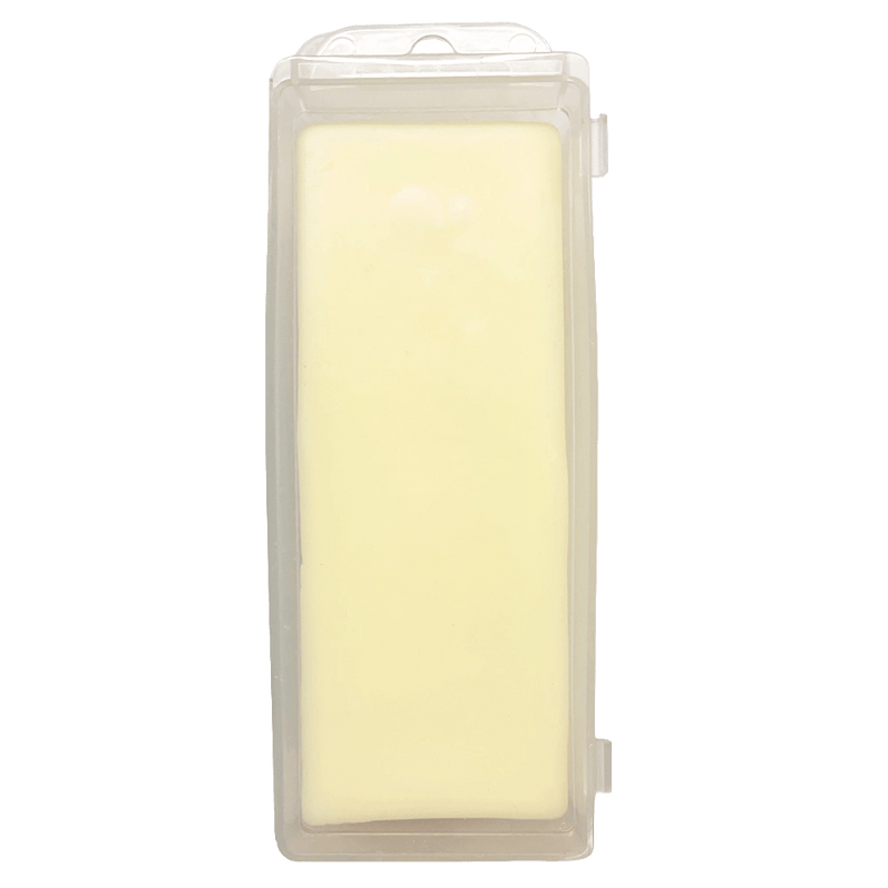 Rectangular block of pale yellow Swix HS 10 Fluor Free Glide Wax in a clear plastic case with a hanging tab.