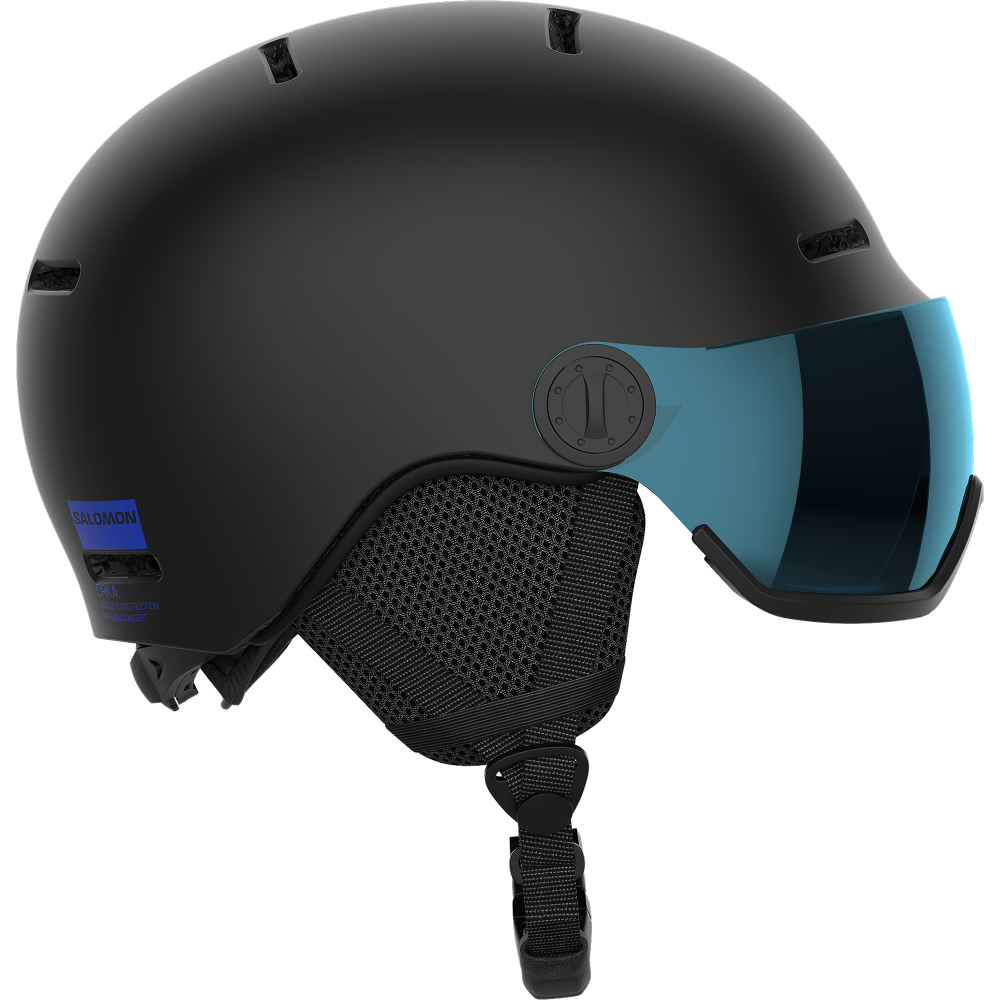 ORKA VISOR ブラック Salomon Orka Visor Helmet - Kids | Rhythm Snowsports.