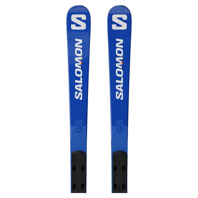 Top tip view of Salomon 2027 S/RACE FIS GS Ski w/ Bindings - Kids