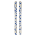 Top view of the SALOMON QST 106 Almond Milk Skis, 26/27 Unisex's model