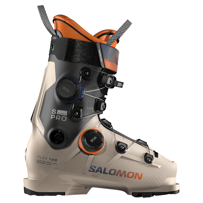 Side view of Salomon S/Pro Supra Dual Boa 120 Ski Boots