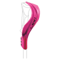 Bright pink Leki Gate Guard Closed Worldcup plastic hand guard for ski poles with black logo and mounting screws.