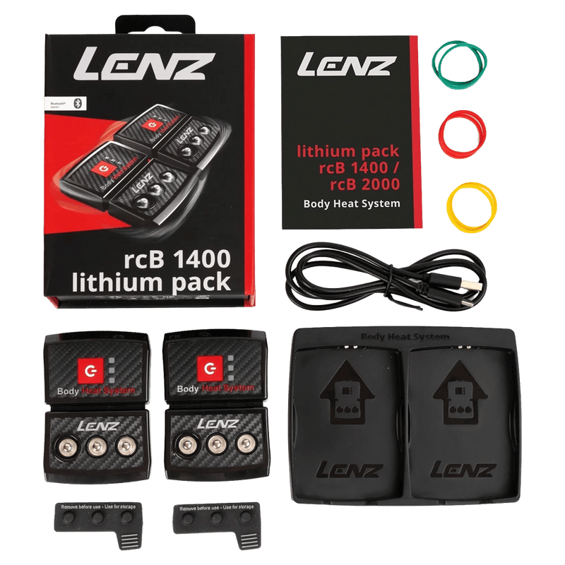 Access view of the Lenz RCB 1400 Battery Pack in Bluetooth colourway, unisex model