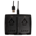 Charger view of the Lenz RCB 2000 Battery Pack in Bluetooth colourway, unisex model