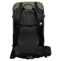 Back view of the Mammut Nirvana 35L Backpack in Marsh Black colourway, unisex model