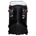 Back view of the Mammut Trion 38L Backpack in Black White colourway, women model