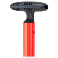 Detail view of the Mamut Alugator Pro Light Shovel in Neon Orange colourway, unisex's model
