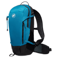 Main view of the Mamut Lithium 15 Backpack in Sapphire Black colourway, unisex's model