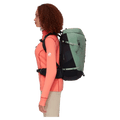 Side view of the Mamut Lithium 30L Backpack in Jade Black colourway, women's model