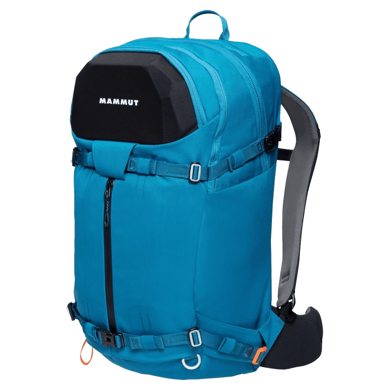 Main view of the Mamut Nirvana 35L Backpack in Sapphire Black colourway, unisex's model