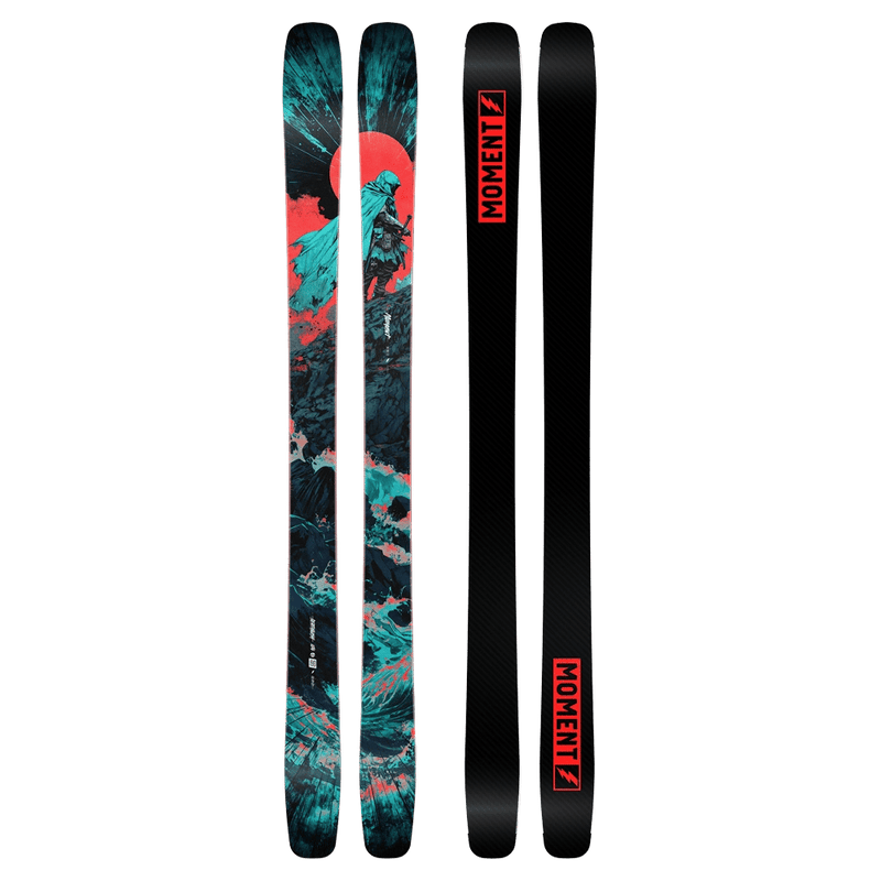 Two up view of Moment 2027 Deathwish 104 Ski