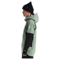 Woman wearing The North Face Summit Eastwall GTX Ski Jacket for Women in Slate Moss - TNF Black