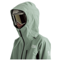 Woman wearing The North Face Summit Eastwall GTX Ski Jacket for Women in Slate Moss - TNF Black