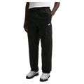 Main view of the Nike Club Cargo Pants in Black colourway, unisex model