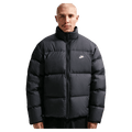 Main view of the Nike Club Down Puffer in Black colourway, unisex model