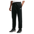 Main view of the Nike Club Track Pants in Black and White colourway, unisex model