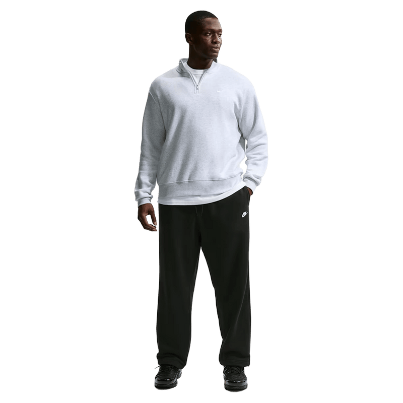 Front view of the Nike Club Fleece Pants in Black colourway, men model