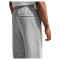 Detail view of the Nike Club Fleece Pants in Dark Grey Heather colourway, men model